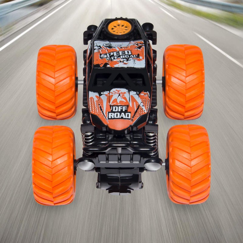 LONANDY Monster Truck Toys for Boys Age 4-7 - Friction Powered Car Toys for Kids Toddlers 3 4 5 6 Years, Push and Go Toy Cars Best Christmas Birthday Party Gift for Boys Girls 4 Pack - Image 2